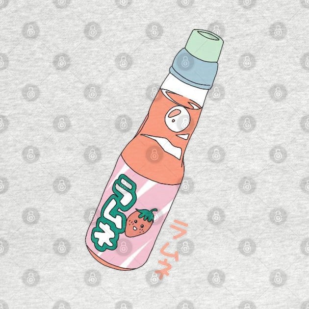 Kawaii Strawberry Soda Drink by PeachPantone